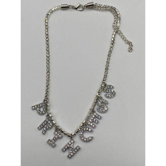 Princess Rhinestones Statement Short Necklace - Picture 5 of 9